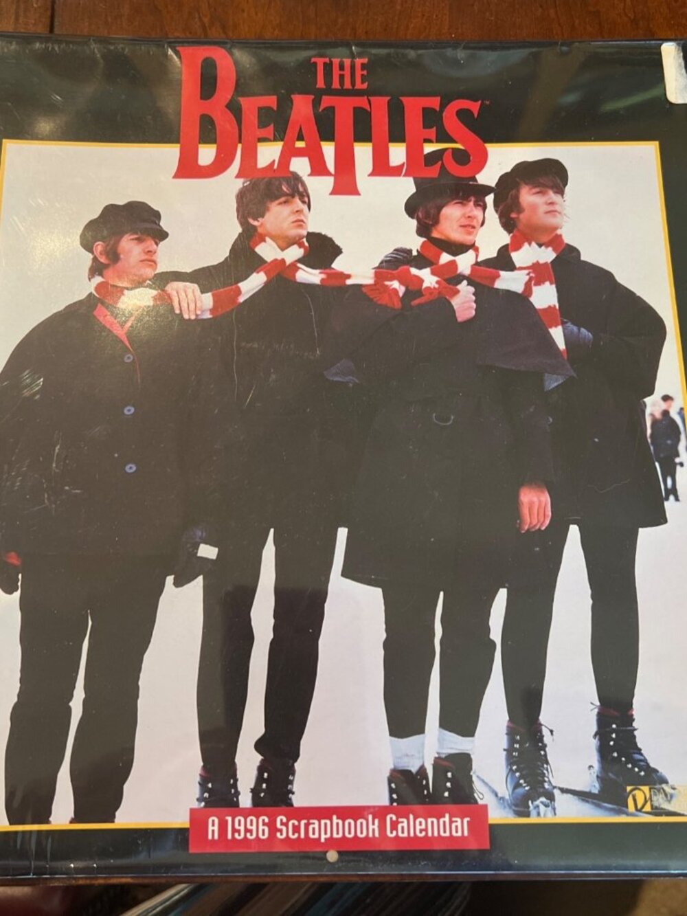 Beatles 1996 Scrapbook Calendar  11 x 12 Vintage Sealed